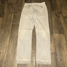 Vintage Levi's 501 Jeans Mens 30x31 Gray Made in USA Button Fly 80s