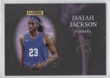 2022 Wild Card Matte Draft Smoking Gun Black - Purple Smoke Isaiah Jackson 10cj