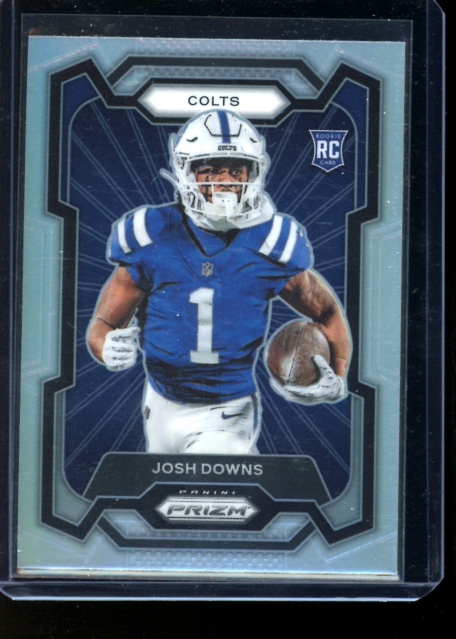 2023 Panini Prizm #310 Josh Downs Rookie Variations Prizms Silver