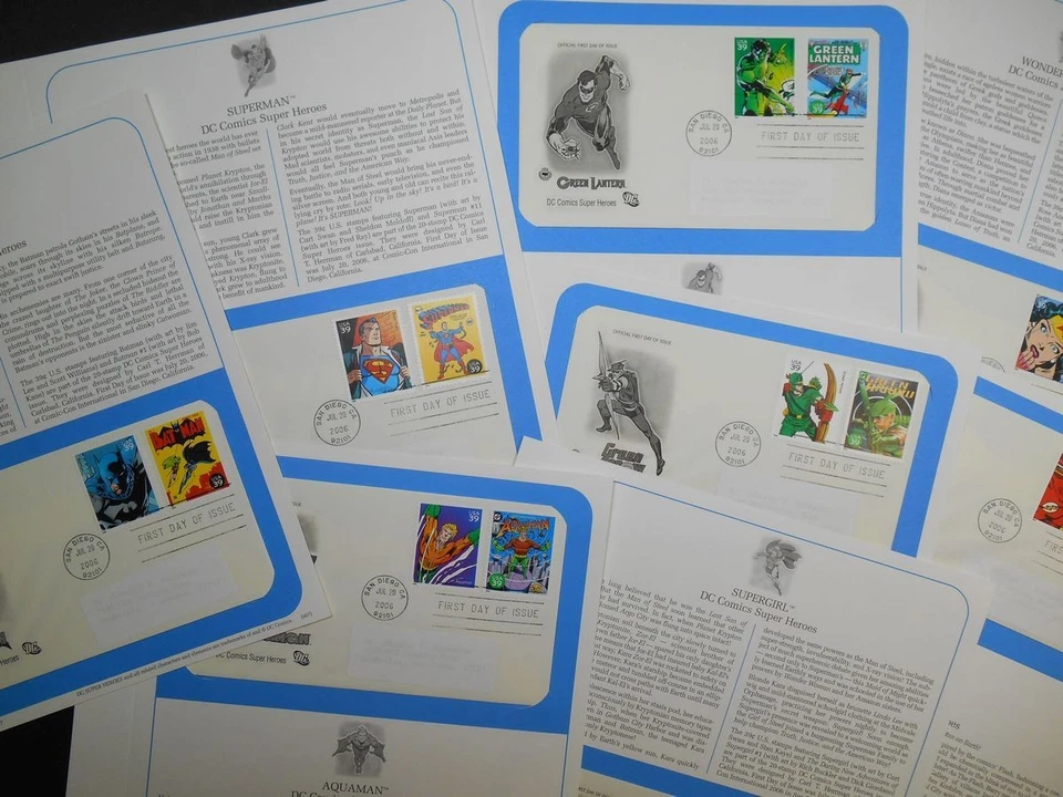 2006 D C COMIC SUPER HEROES Sc 4084a-t Superman Batman Wonder Woman 10 pages - Image 2 of 4