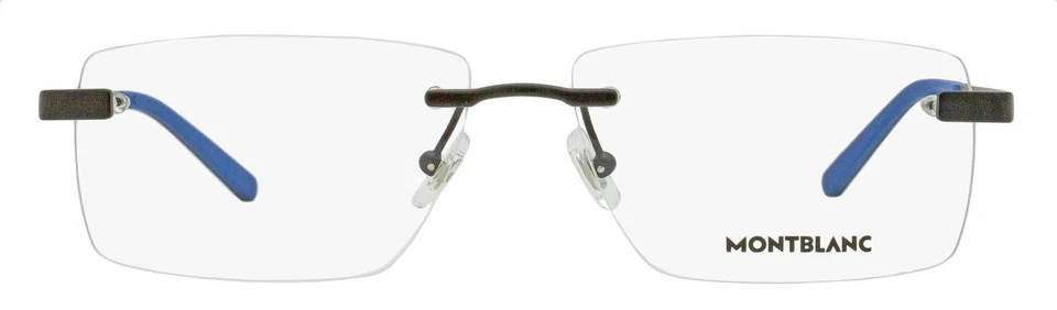 Gafas Montblanc sin montura MB0105O 001 negro mate 57 mm Foto 2 de 3