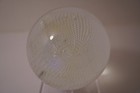 A Huge Signed “Simpson 2/21/04” 3" Controlled Bubbles Planet Glass Paperweight — photo 2