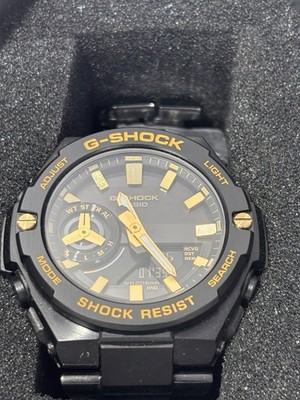 Casio G-Shock G-STEEL STAY GOLD Ion-Plated Bluetooth Mens Watch GSTB500BD1A9