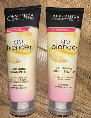 John Frieda Go Blonder Lightening Shampoo & Conditioner with Citrus Botanical 