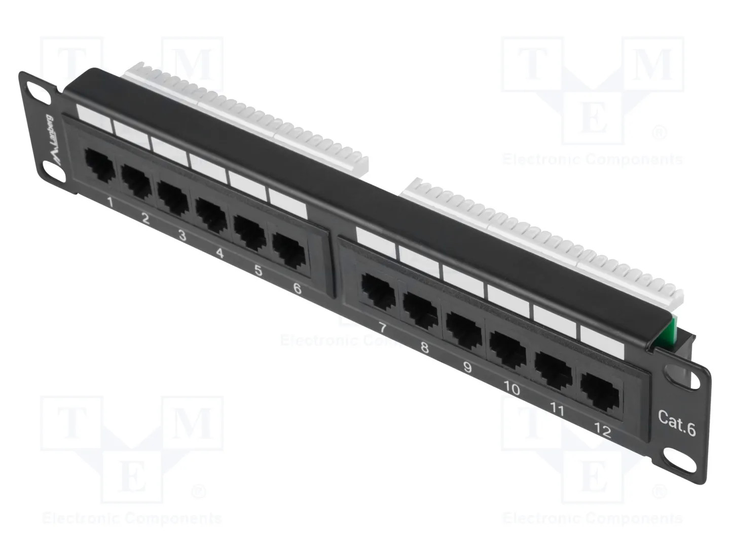 Lanberg Patch Panel 12 Puertos Utp Categoría 6 Ppu6-9012-B Negro , Leroy Merlin - Imagen 3