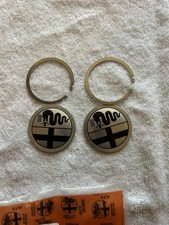 Nos Alfa Romeo Wheel Center Cap Badge Emblem Spider Metal With Snap Rings 2 Pc Nos Alfa Romeo Wheel Center Cap Badge Emblem Spider Metal With Snap Rings 2 Pc