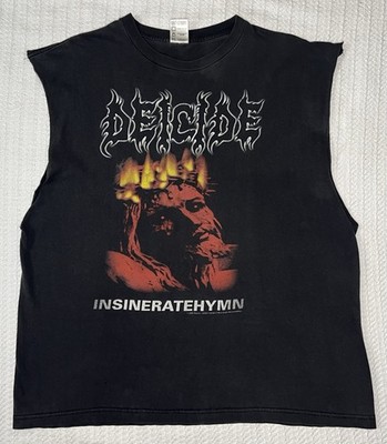 Deicide Insineratehymn Sleeveless Shirt XL 24  x 29  Death Metal Blue Grape 2000
