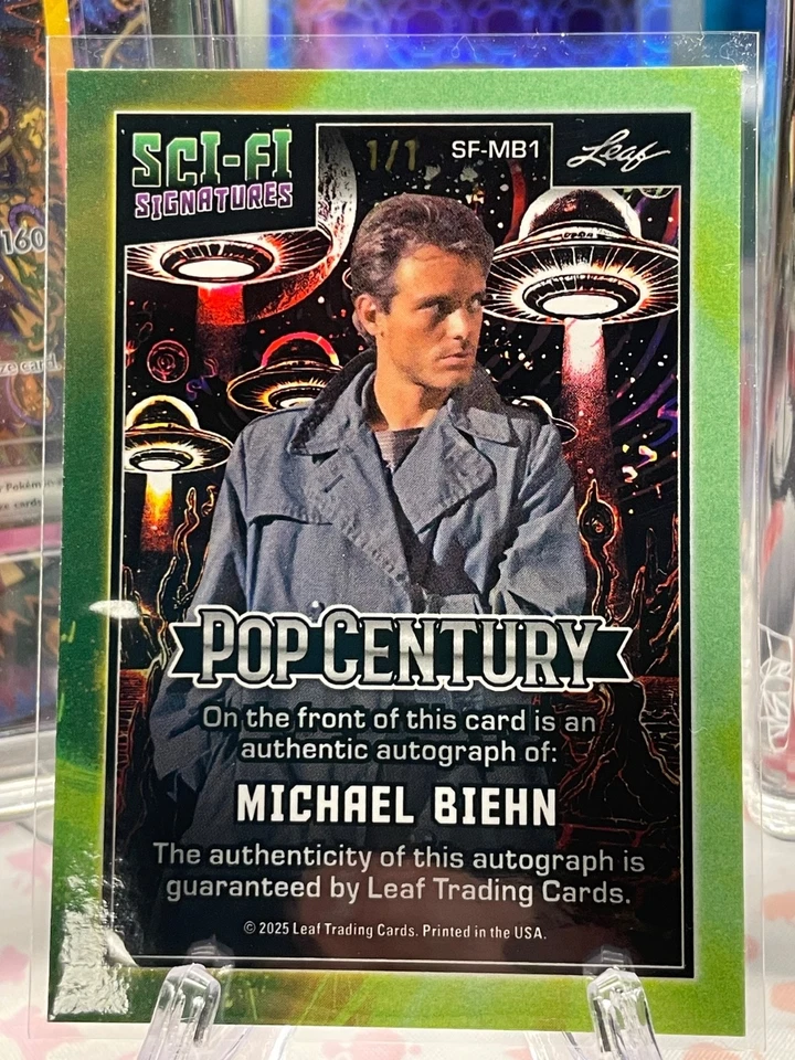 2025 Leaf Pop Century Green MICHAEL BIEHN (“Terminator” Inscription) AUTO 1/1!! - Image 2 of 2