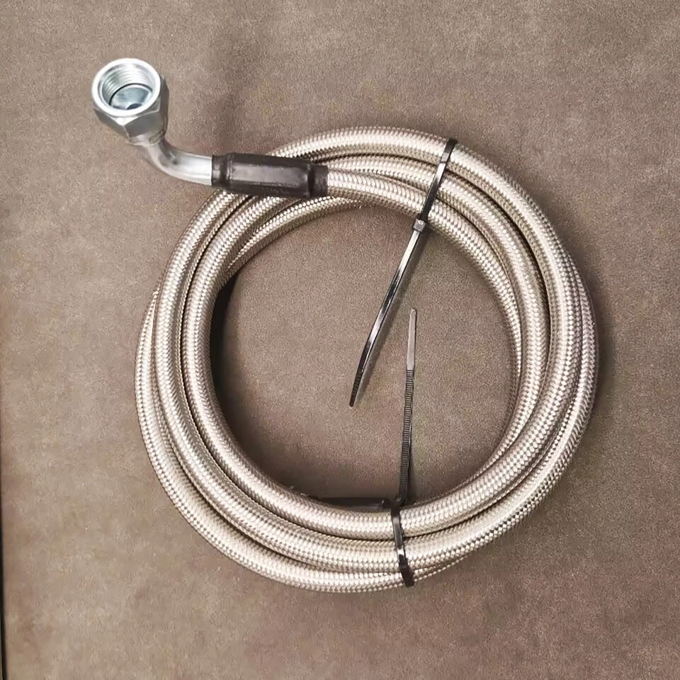 47RE Transmission Cooler Lines Kit Heavy Duty Hose For Cummins 96-02 Dodge Ram - Image 3 of 4