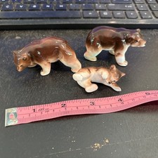 Vintage Hagen-Renaker bears. Set Of 3 Family