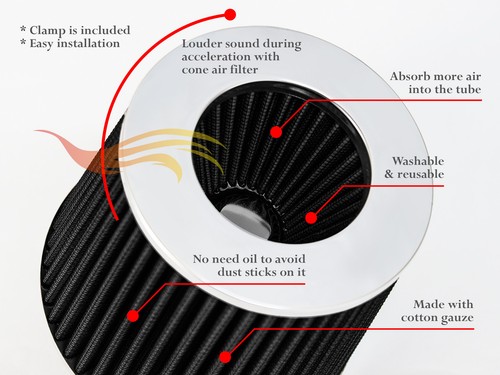 Short Ram Air Intake Kit + BLACK Filter for 10-12 Genesis Coupe 2.0L Turbo - Picture 3 of 8