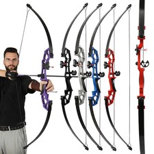 51'' Longbow 30 40 45 50lbs Straight Bow Archery Bowfishing Target Hunting