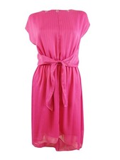 MICHAEL Michael Kors Women's High-Low Hem Mini Dress (XL, Cerise) 196163180502