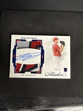 2022 Panini Flawless Rookie Sapphire 3/15 Reid Detmers Dual Patch Auto Angels