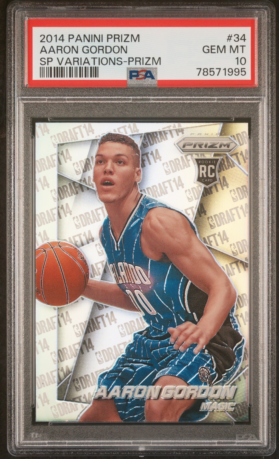 2014 Panini Prizm SP Variations Aaron Gordon #34 PSA 10