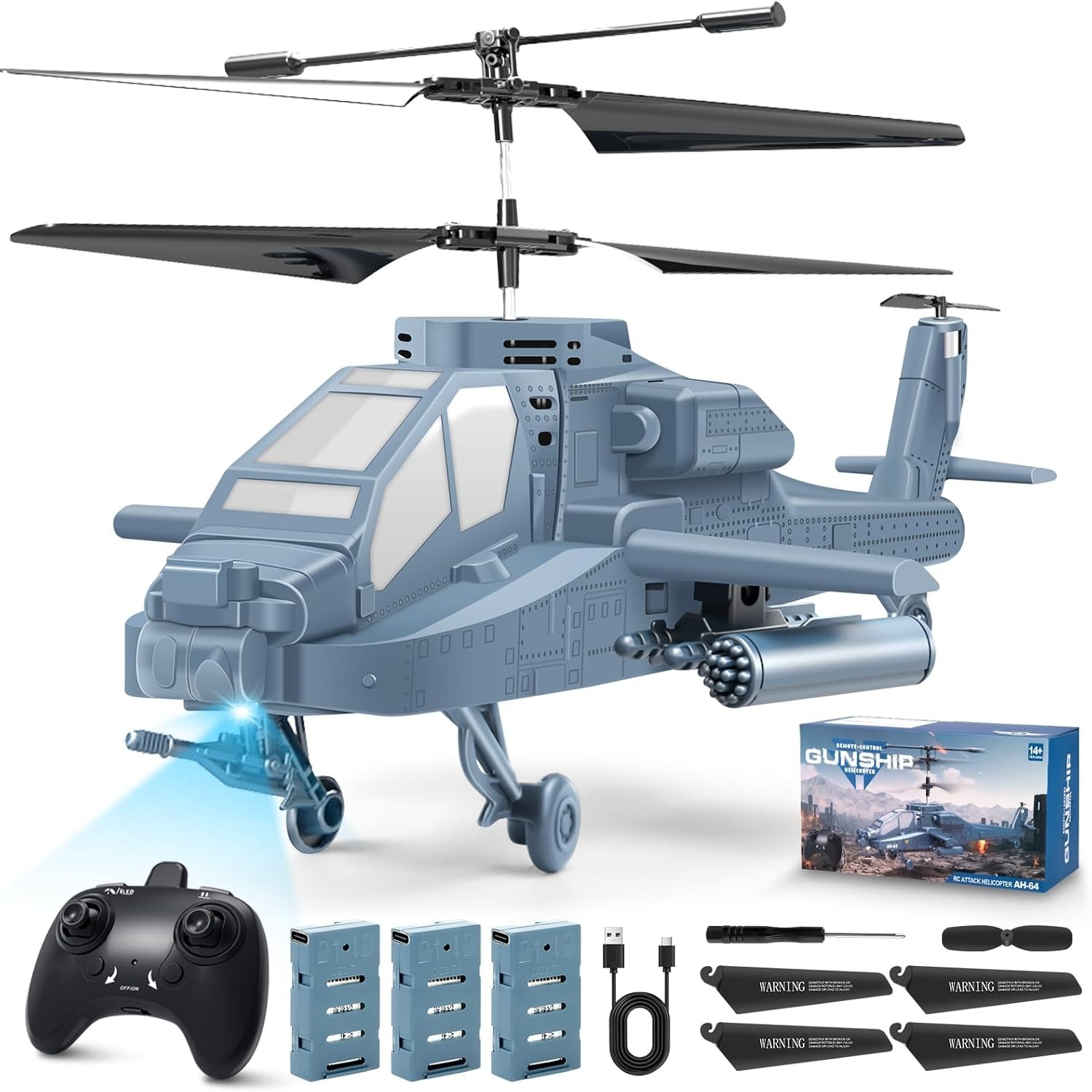 Elicottero RC 2.4Ghz in Offerta: Luce LED e 3 Batterie - Vola Subito!