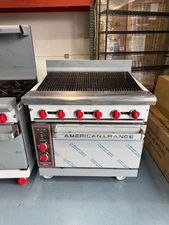 American Range AR-3RB-C RANGE 36" CHAR BROILER CONVECTION OVEN open box NAT GAS