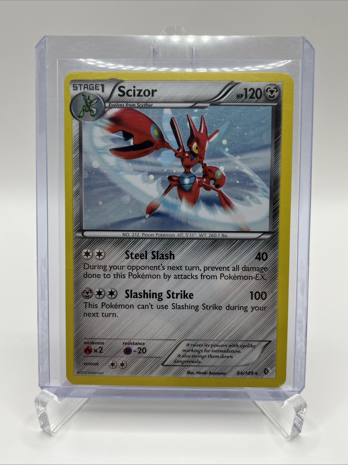 Scizor 94/149 Boundaries Crossed Holo Card LP Condition