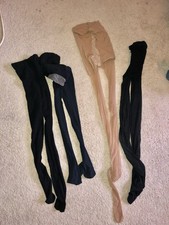 Vintage Pantyhose Cutter Lot of 4 Pairs Nylon Stockings Size B