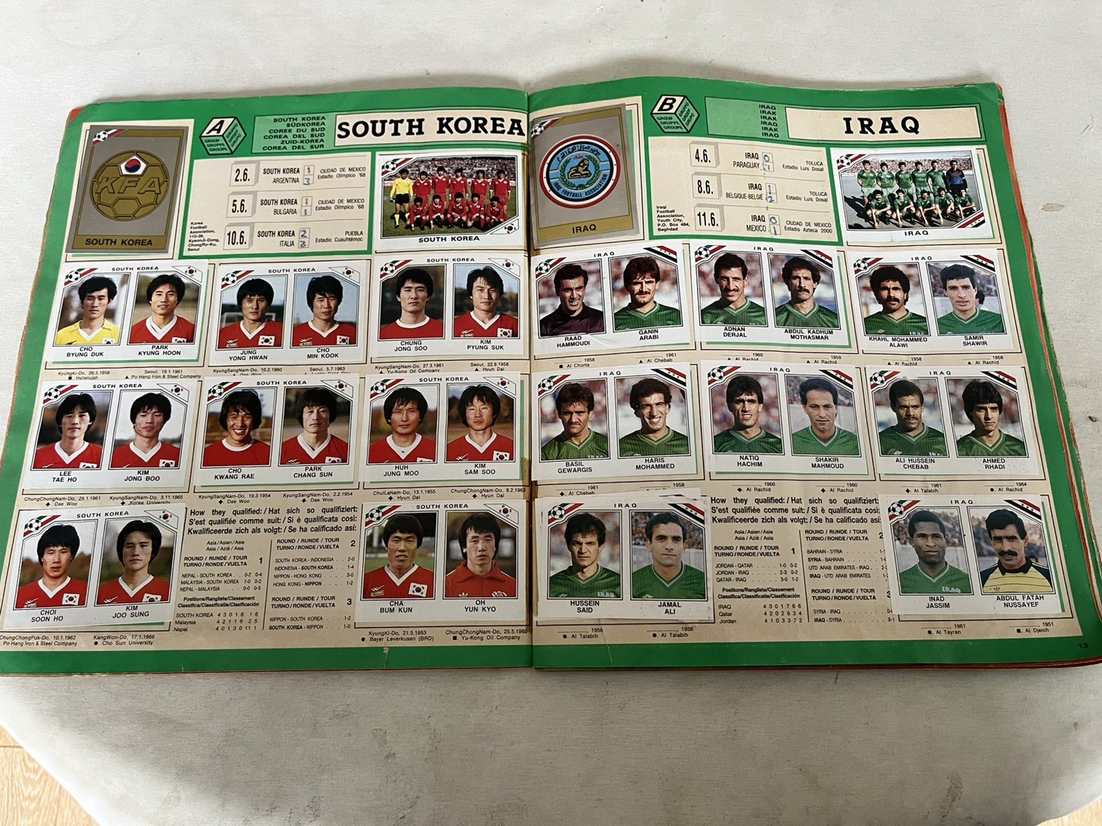 Panini  Mexico World Cup 1986 Football Sticker Album  complete all stickers