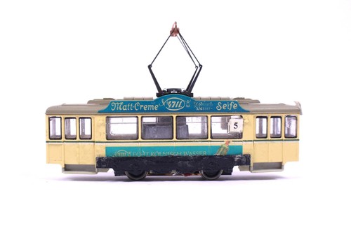 2 tlg. Set Hamann Straßenbahn "4711" Liliput Beiwagen Kleinserie DC Spur H0 | Zustand: Gebraucht