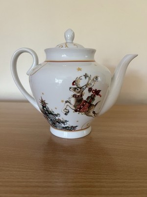 Williams Sonoma Twas The Night Before Christmas Teapot 19cm New