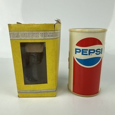 Vintage 1970&rsquo;s Pepsi-Cola AM Transistor Can Radio Promotional W/Box *Untested*