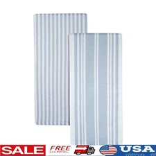 2 Pack Oversized Kitchen Towels Absorbent Fast Drying Utility Cotton Dish Cloths