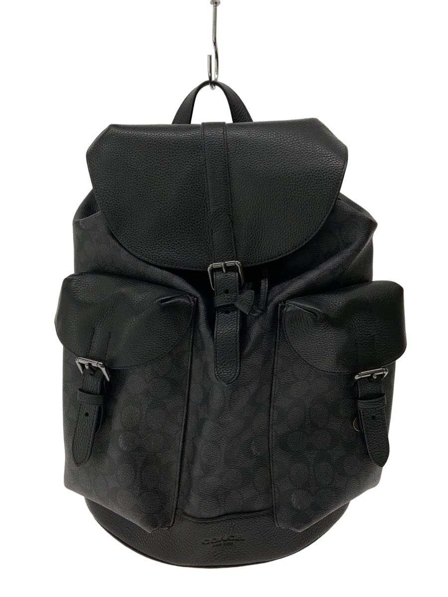 COACH Backpack Leather BLK Allover Pattern CW211 … - image 1