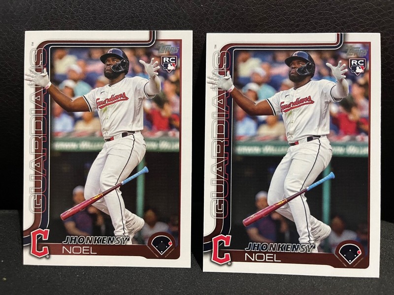 (2) 2025 Topps  Jhonkensy Noel RC #24 Guardians