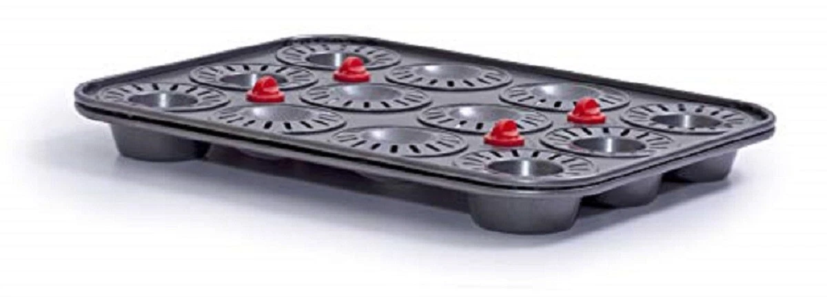 Mrs. Fields Bake-n-Stuff Cupcake Pan (2 Pans Make 6 "filled" cupcakes! NEW