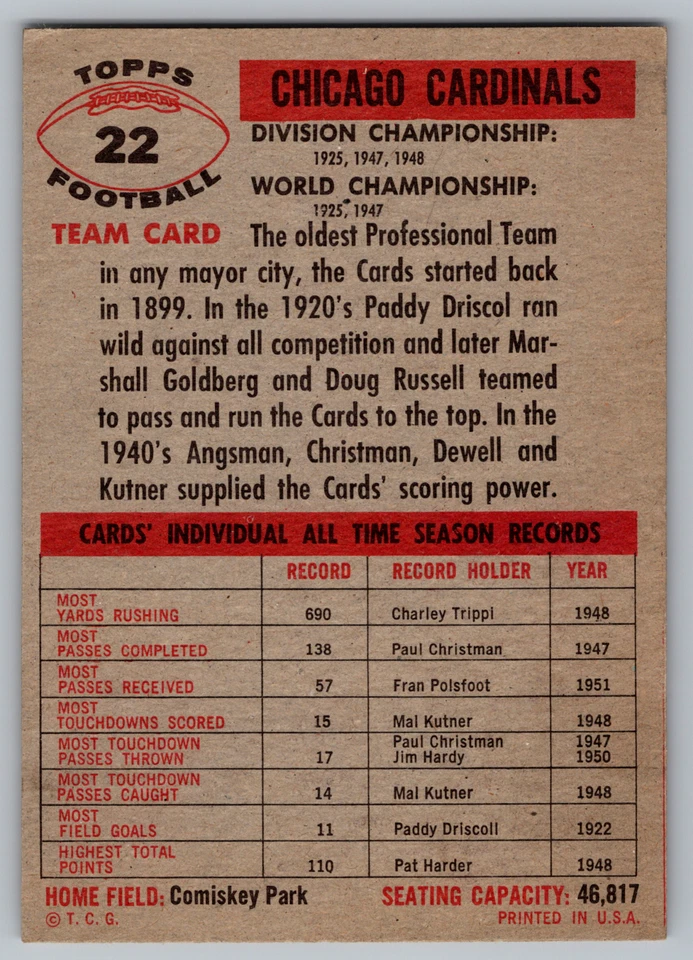 1956 年 TOPPS #22 芝加哥红雀队队卡带 OLlie MATSON 和夜间火车 LANE SP — 第 2/3 张图片