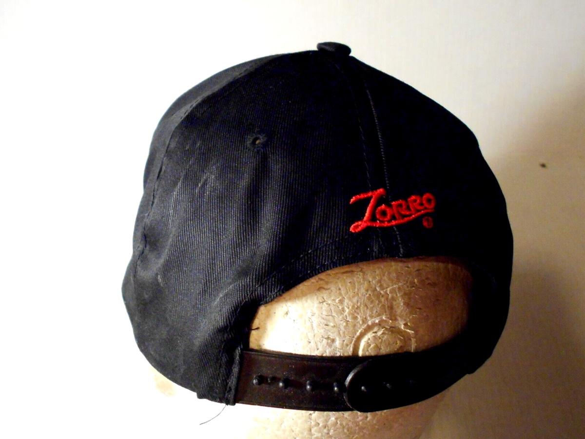 ヴィンテージキャップ Zorro Z Vintage Snapback Hat Cap Black Red Embroidered Movie 1998