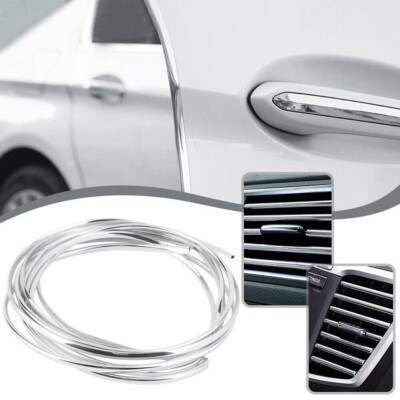 2M*6mm Auto Chrom Trim Formteil Auto Tür Kante Kratzer Guard-Protector Strip Neu
