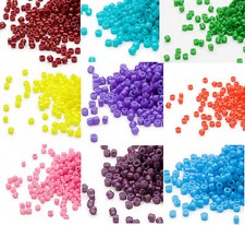 1200 Miyuki Delica 11 Glass Seed Beads 11/0 Lots of Opaque Colors 7.2 Grams