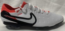 Nike Tiempo Legend 10 Elite FG Soccer Cleats White/Red DV4328-100 Mens Sz: 7