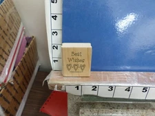  saying 1998 stampin up best wishes hearts congratulations rubber stamp 1S