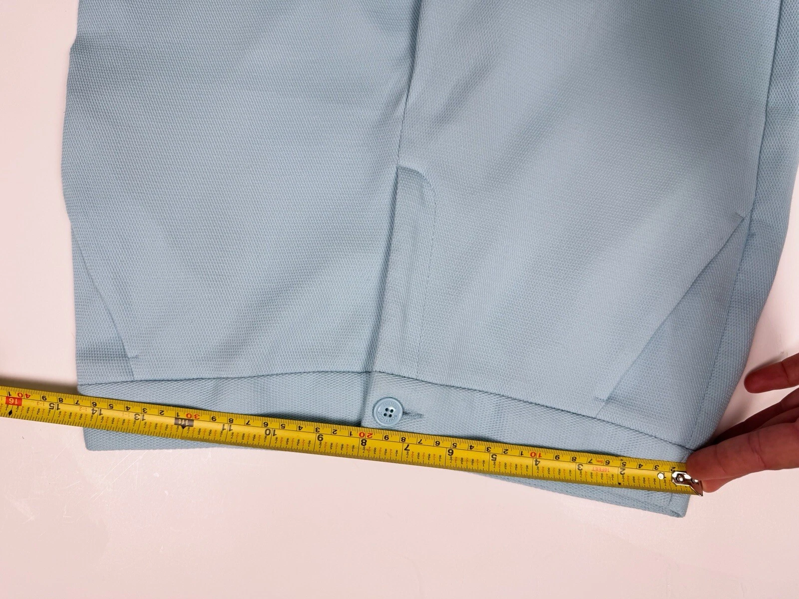 Pantalone abito donna MOSCHINO crop blu cielo misto cotone tg IT38 US XS