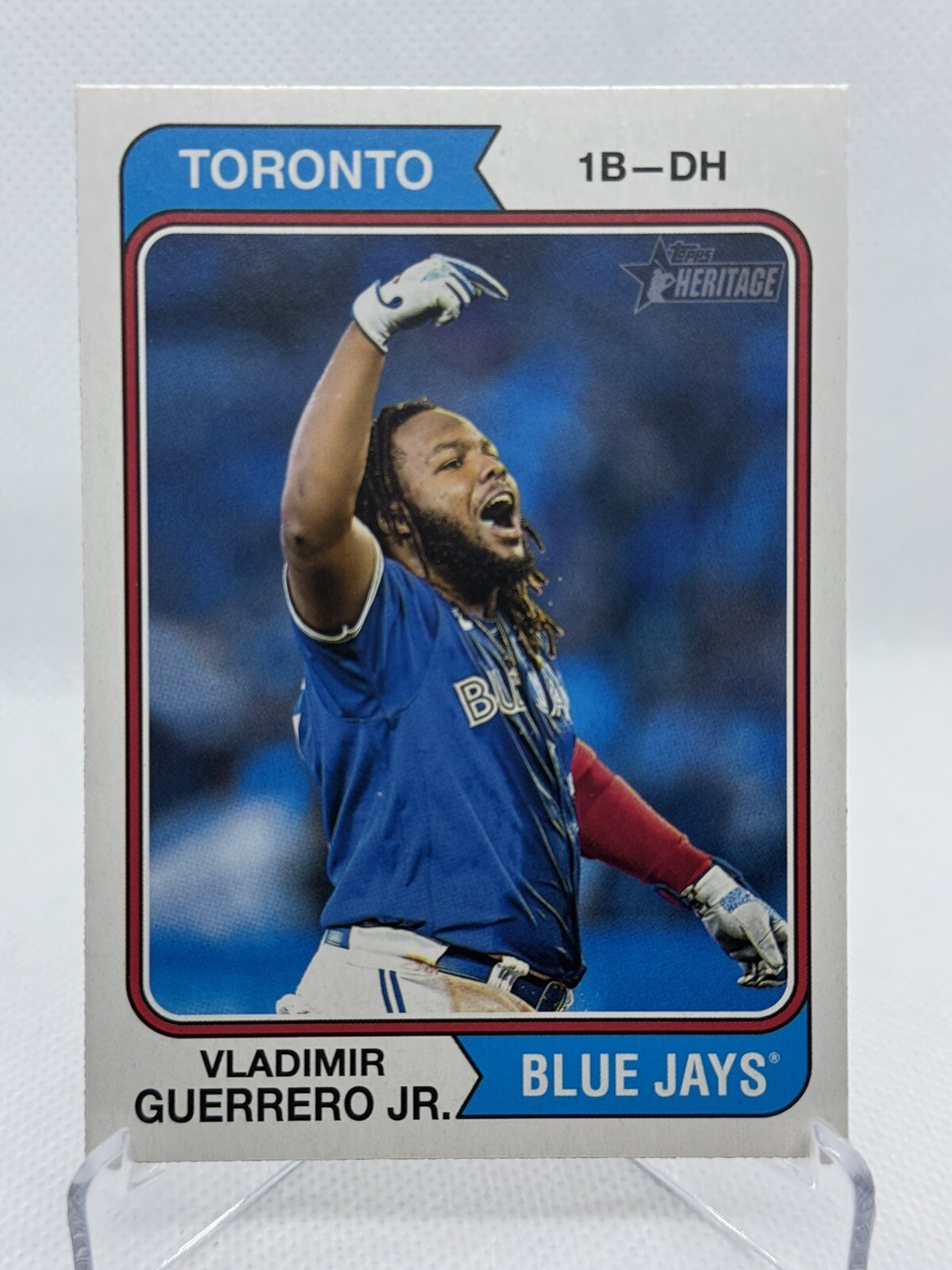 875. Vladimir Guerrero Jr. 2023 Topps Heritage Image variation SP #460