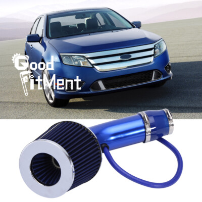 For Ford Fusion 2010-2020 Blue 3'' Cold Air Intake Filter Kit Flow Hose System US