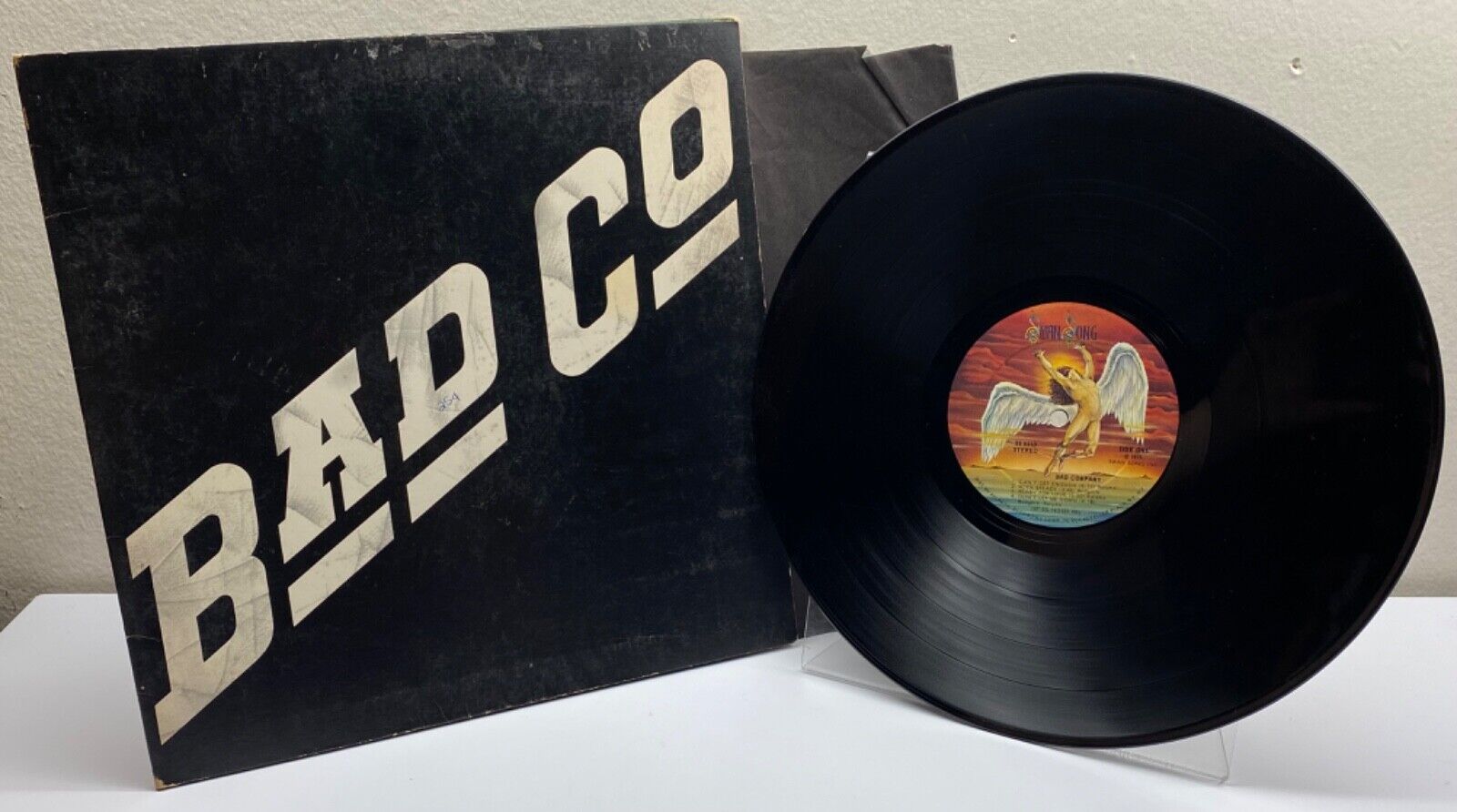 1974 Bad Company Swan Song SS8410 12” Vinyl PR Presswell Pressing Gatefold READ