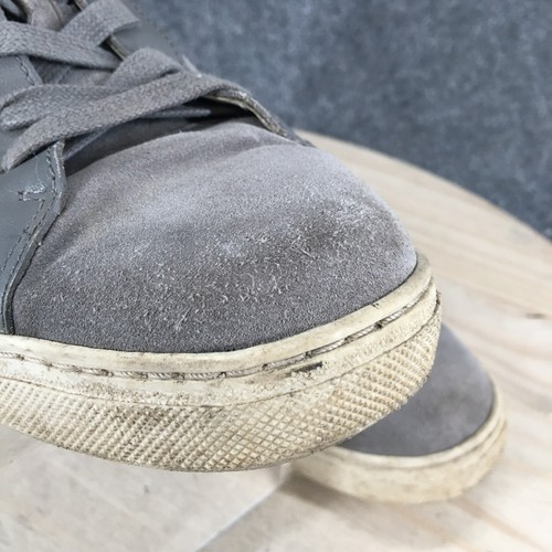 Coach Shoes Mens 10.5 D Sneakers Lace Up FG3205 Gray Leather Casual Low Top - Picture 5 of 17