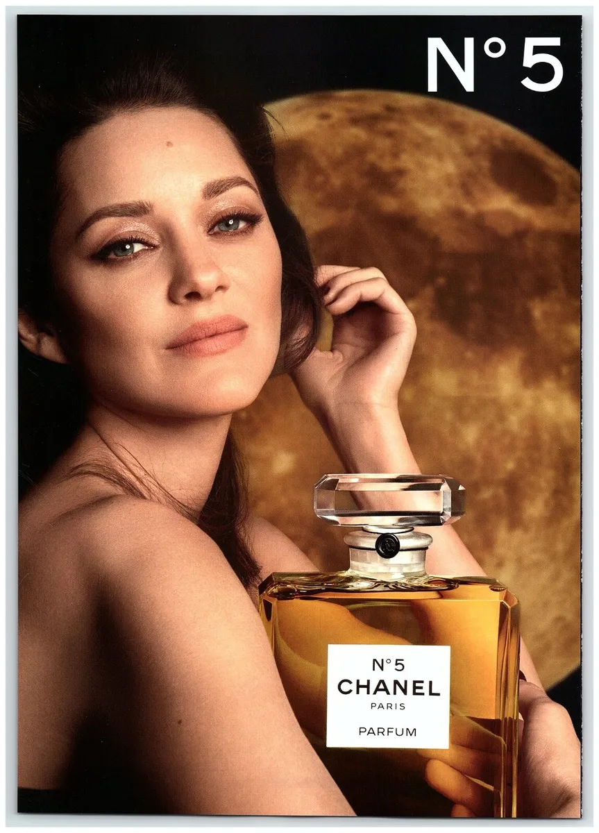 2022 Chanel Print Ad, Chanel No 5 Paris Parfum Marion Cotillard French  Actress