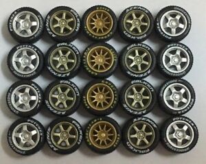TE37 gold rim Limited Edition fit Hot Wheels diecast 1:64 rubber tire 5 sets