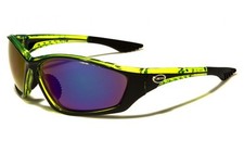 X Loop Sunglasses Mirror Sport Baseball Golf Running Wrap Plastic Frames For Men