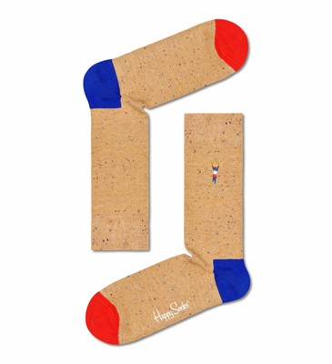 Chaussettes Happy Socks Crew - Taille 41-46 - Coloris Dégradé 6300 - Coton Confortable