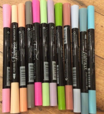TSUKINEKO DUAL-ENDED FABRICO MARKER ACID FREE -- CHOICE OF MANY COLORS 