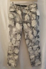 J Brand AUBRY Jeans Sz 25 Waist Sonic Indigo Wash Mid Rise Straight Cropped Dye