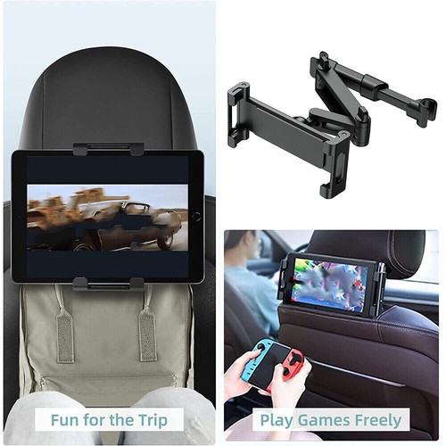 Universal 360° Car Seat Back Headrest Mount Holder for Apple iPad Phone Tablet - Picture 4 of 8