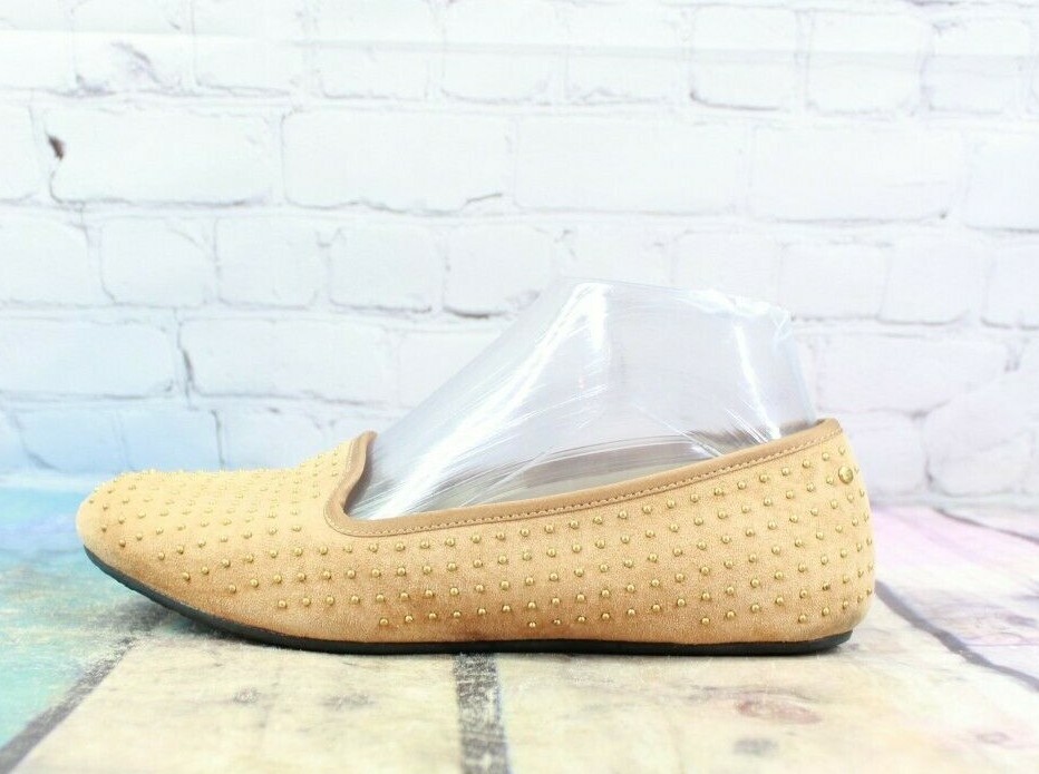 UGG Women's Alloway Studded Tan Suede Slip on Flat Sh… Gem